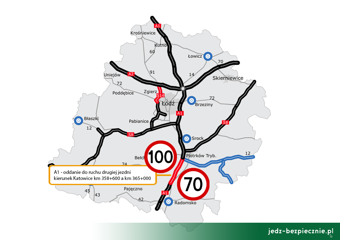 Polskie drogi - autostrada A1 - udostępnienie do ruchu ostatnich kilometrów